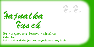 hajnalka husek business card